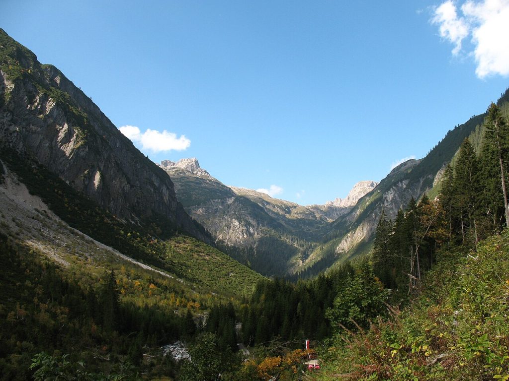 Bergdal in de Oostenrijkse Alpen